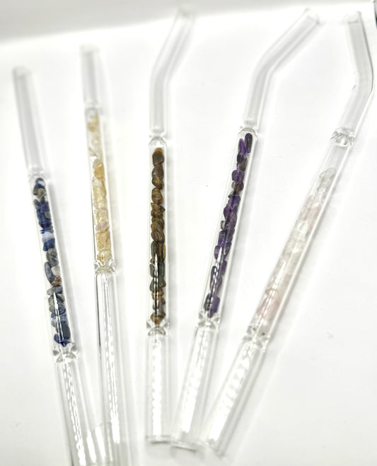 Crystal Glass Straws